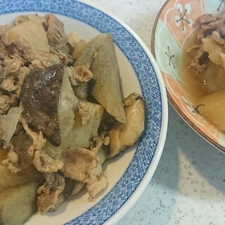 大根・ごぼう・豚こま肉の煮物